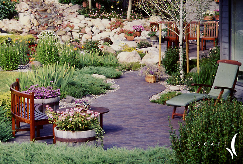 A high-country garden in spring